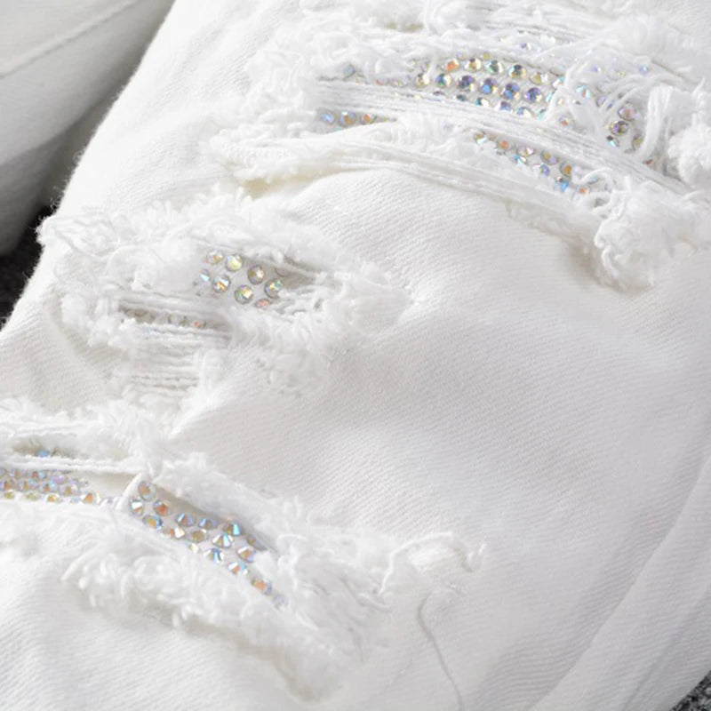 VALIFIED WHITE DIAMONDS SLIM FIT JEANS