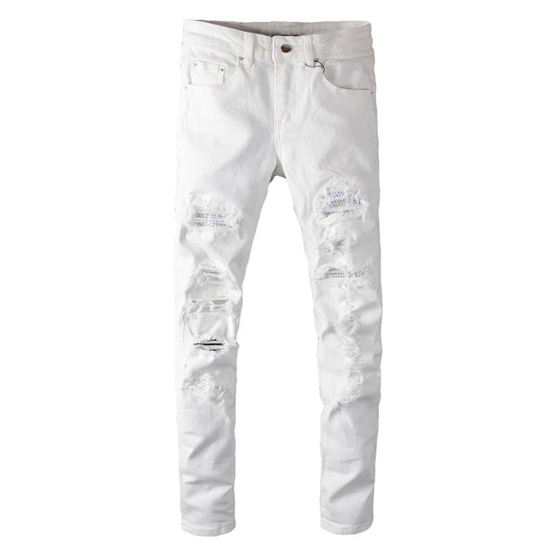 VALIFIED WHITE DIAMONDS SLIM FIT JEANS