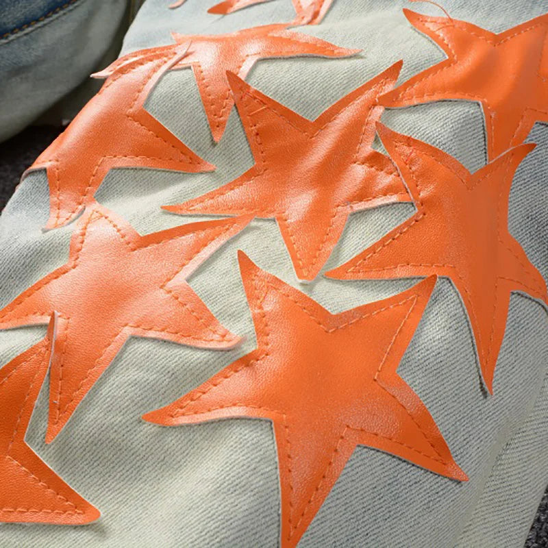 VALIFIED ORANGE STARS SLIM FIT JEANS