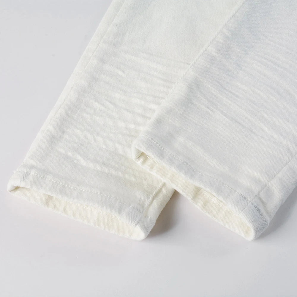 VALIFIED BASIC WHITE SLIM FIT JEANS