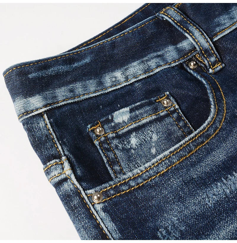 VALIFIED OCEAN RIPPED SLIM FIT JEANS