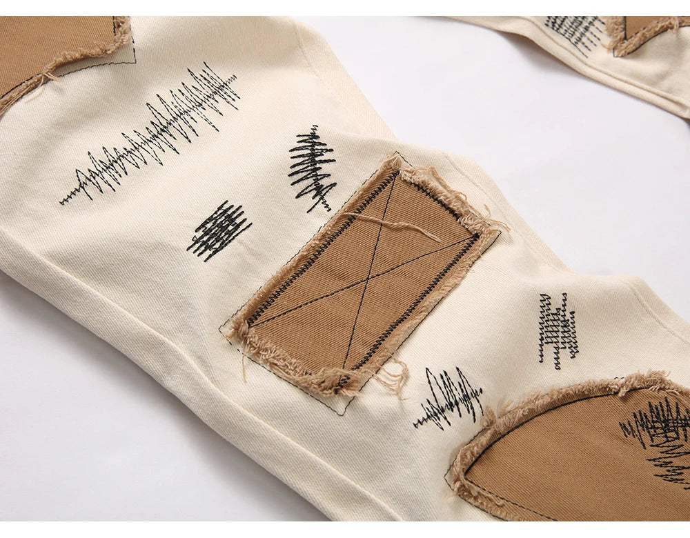 VALIFIED BRONZE GRAFFITI FLARED JEANS