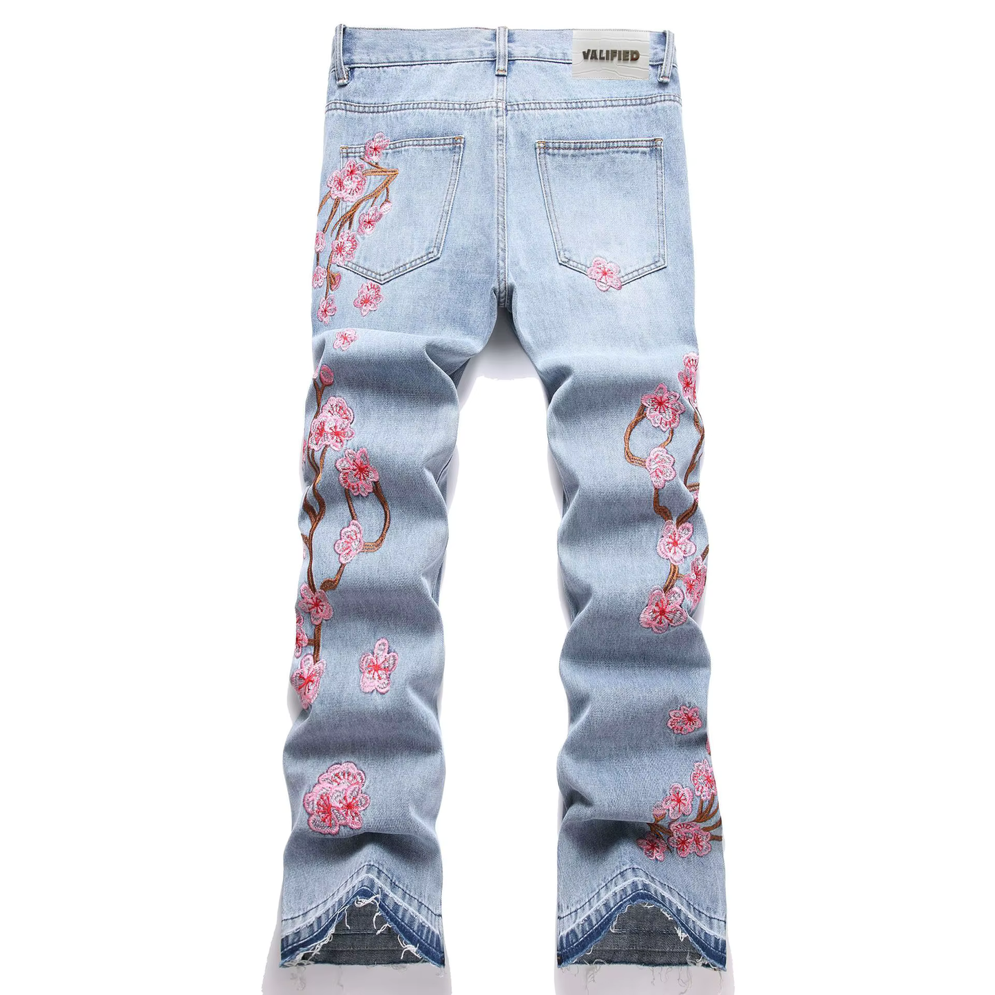 VALIFIED CHARMING FLOWERS FLARED JEANS (Light Edition)