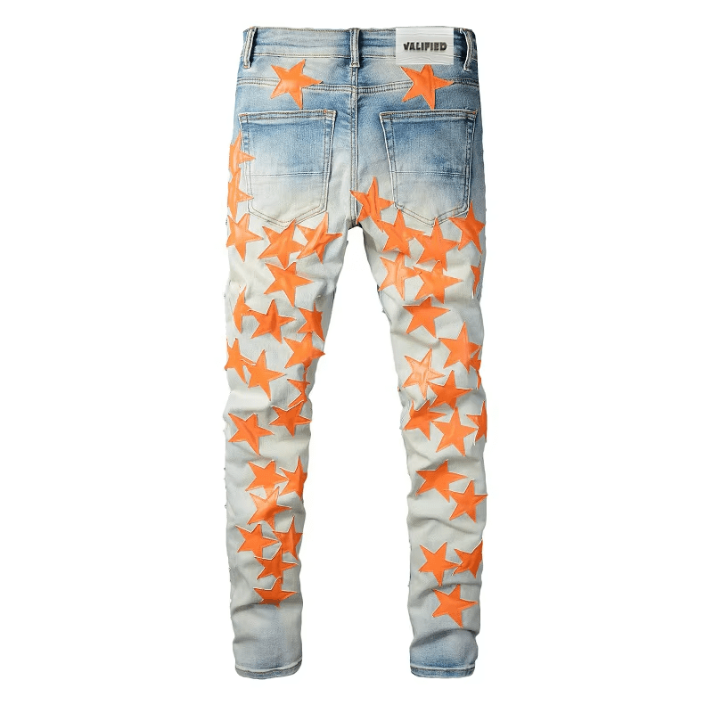VALIFIED ORANGE STARS SLIM FIT JEANS