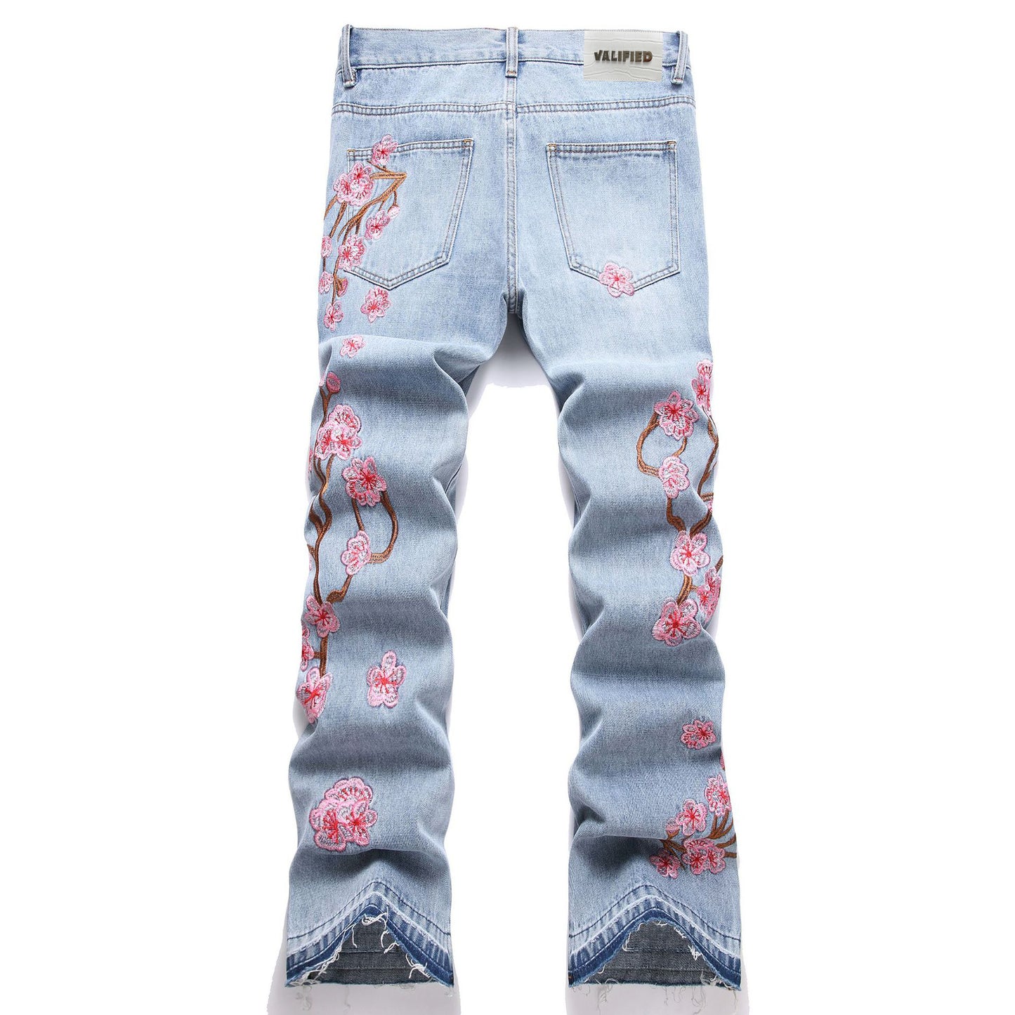 VALIFIED CHARMING FLOWERS FLARED JEANS (Light Edition)