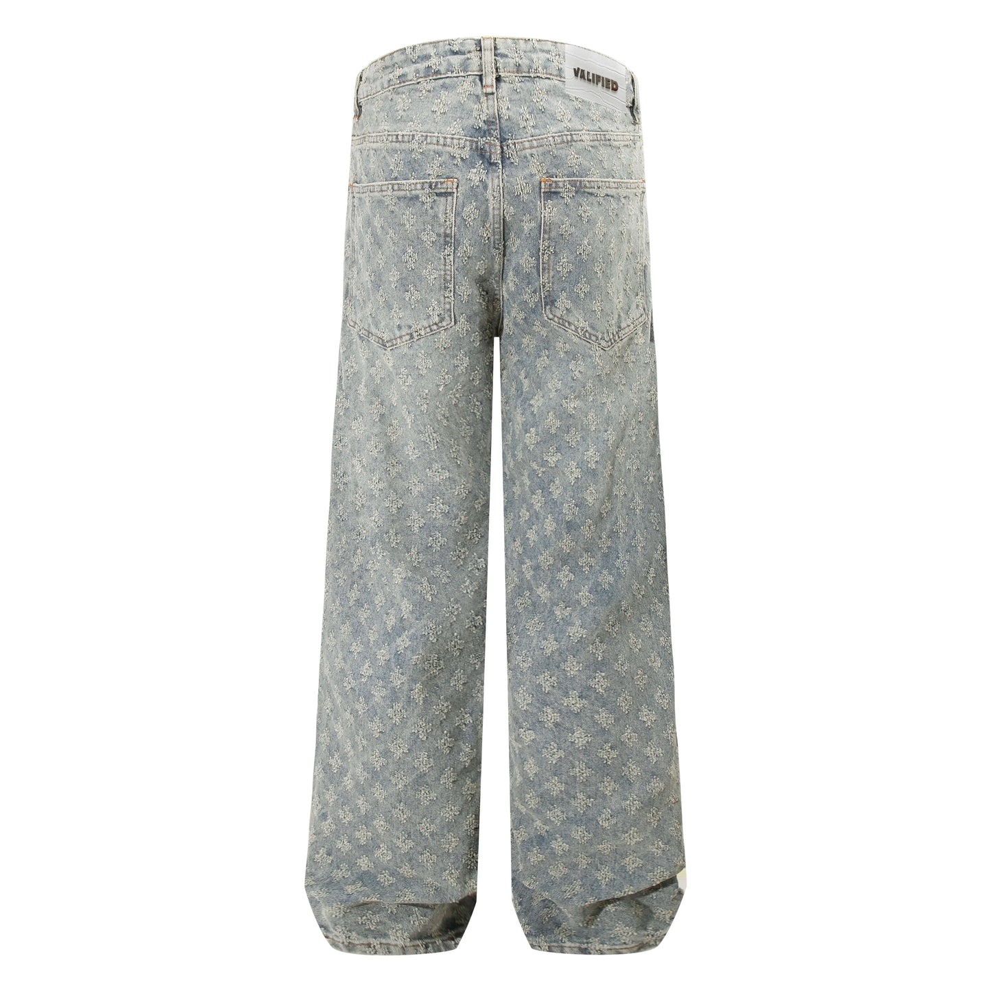 VALIFIED MODERN MONOGRAM STRAIGHT FIT JEANS