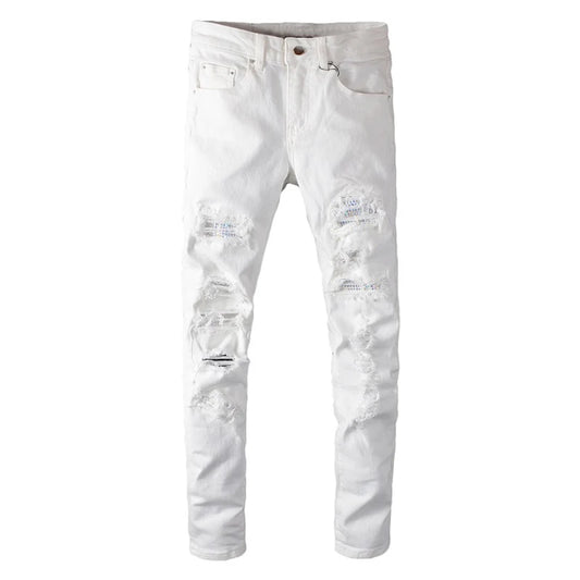 VALIFIED WHITE DIAMONDS SLIM FIT JEANS