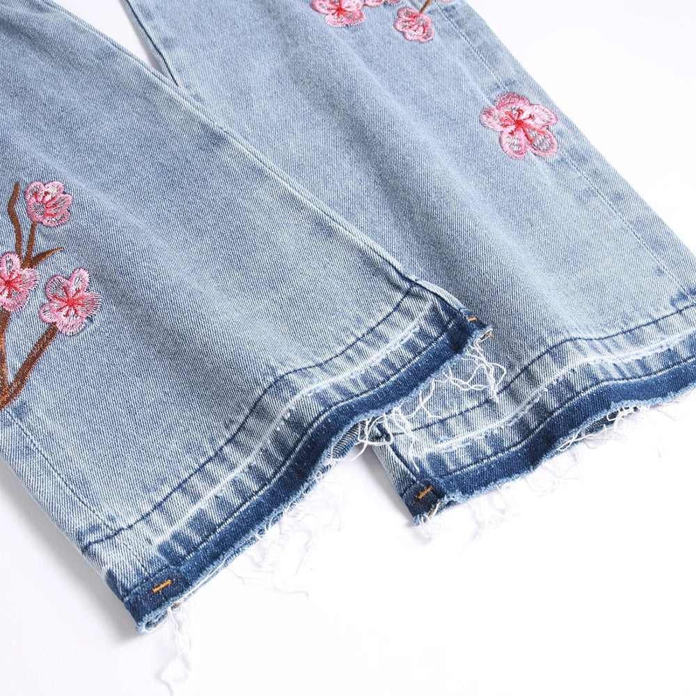 VALIFIED CHARMING FLOWERS FLARED JEANS (Light Edition)