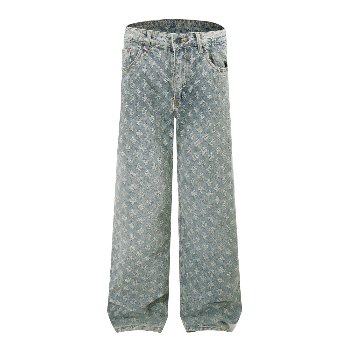 VALIFIED MODERN MONOGRAM STRAIGHT FIT JEANS