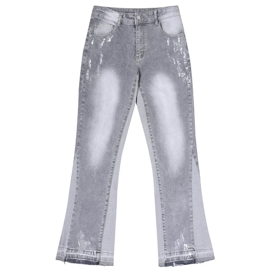 VALIFIED COLOR SPLASH FLARED JEANS